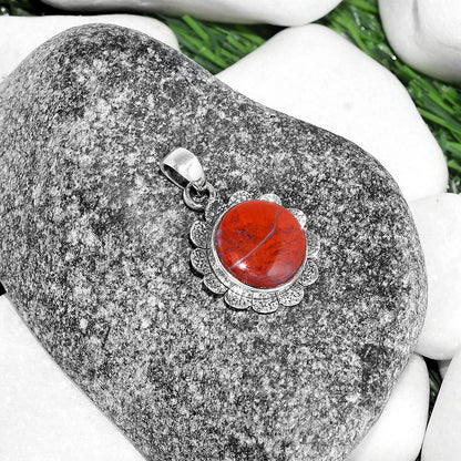 Natural Red Moss Agate Pendant P-1205 SDP109670