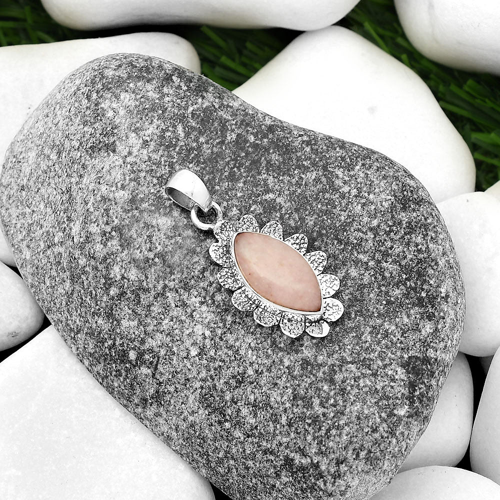 Natural Pink Scolecite Pendant P-1205 SDP109672
