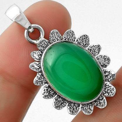 Natural Green Onyx Pendant P-1205 SDP109677