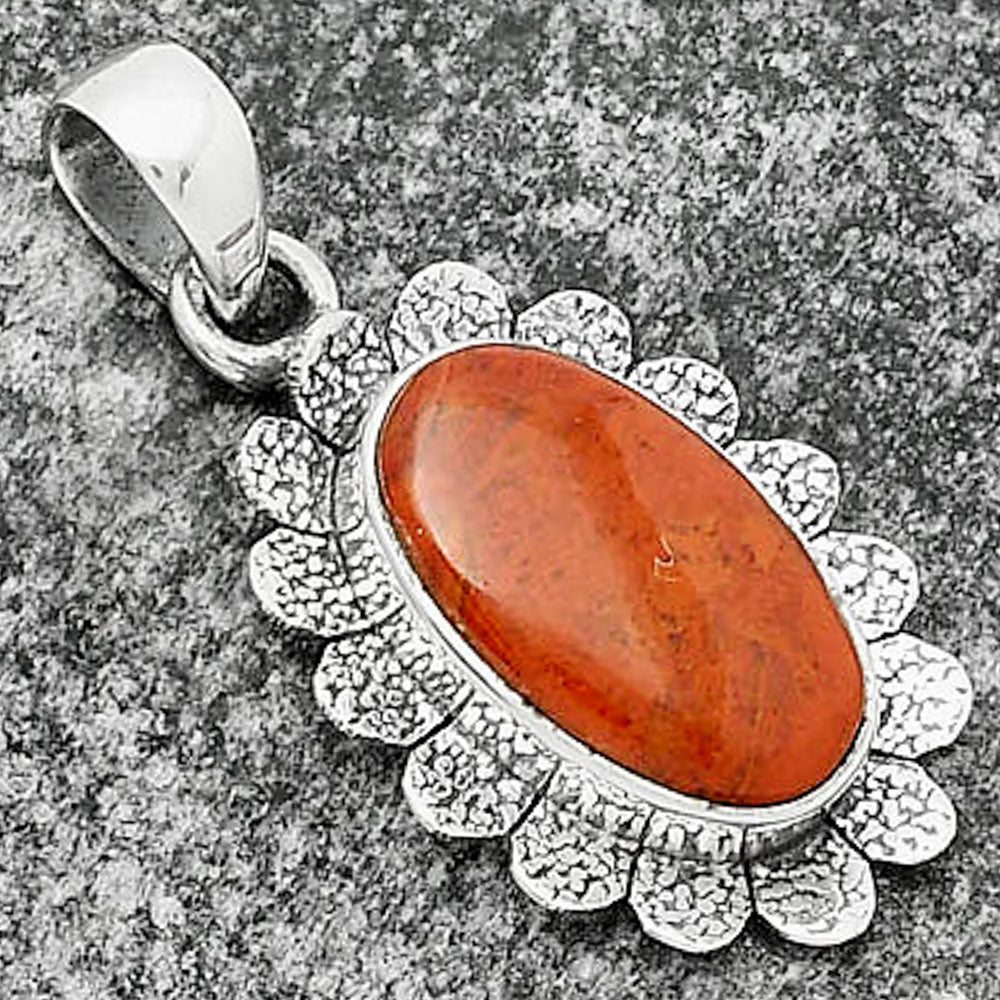 Natural Red Moss Agate Pendant P-1205 SDP109678