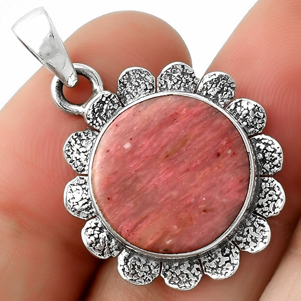 Natural Pink Tulip Quartz Pendant P-1205 SDP109685