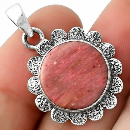 Natural Pink Tulip Quartz Pendant P-1205 SDP109685