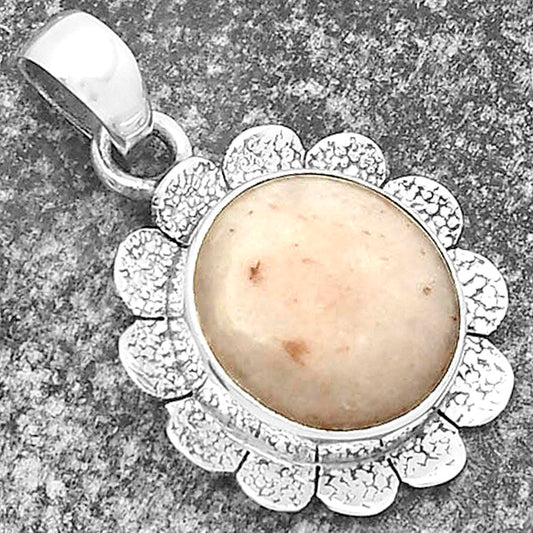 Natural Pink Scolecite Pendant P-1205 SDP109697