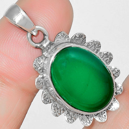 Natural Green Onyx Pendant P-1205 SDP109699