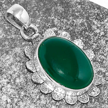 Natural Green Onyx Pendant P-1205 SDP109699