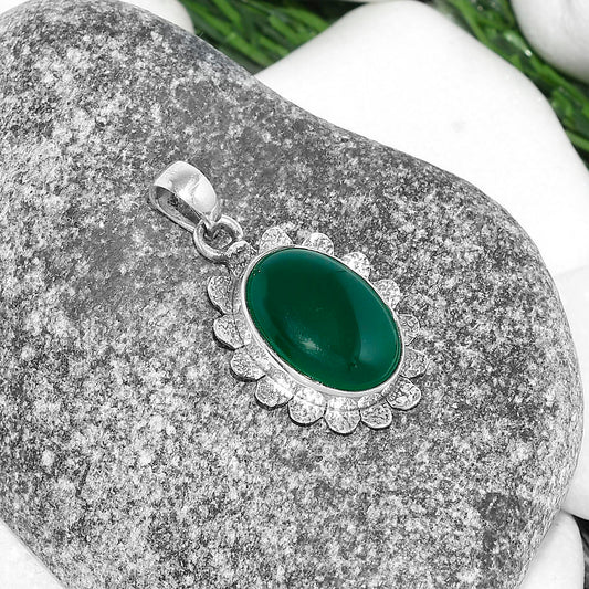 Natural Green Onyx Pendant P-1205 SDP109699