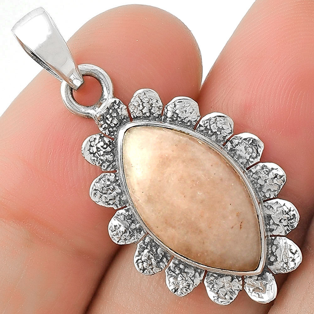 Natural Pink Scolecite Pendant P-1205 SDP109707