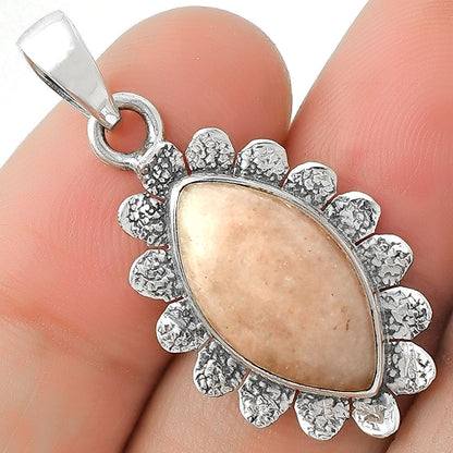 Natural Pink Scolecite Pendant P-1205 SDP109707