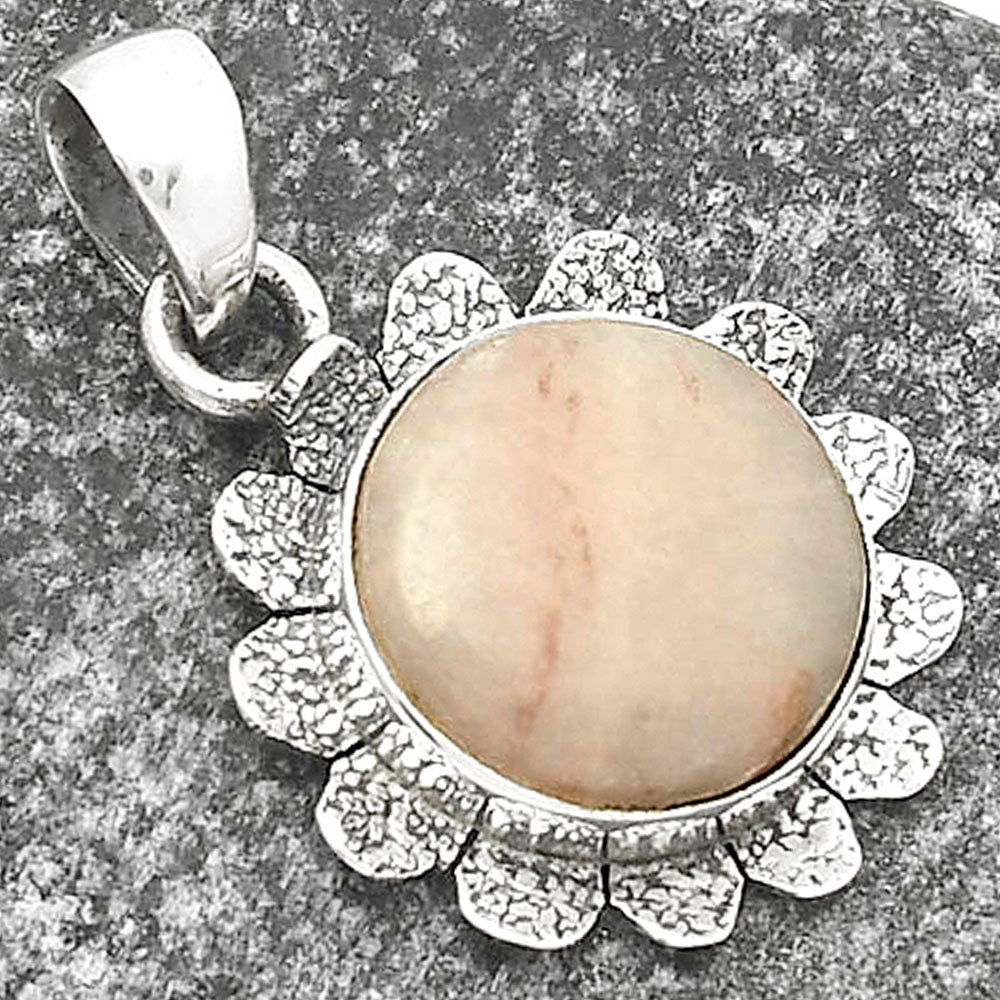 Natural Pink Scolecite Pendant P-1205 SDP109710