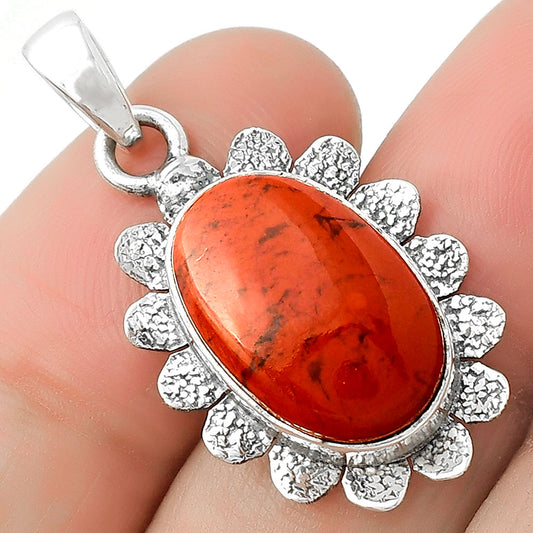 Natural Red Moss Agate Pendant P-1205 SDP109711