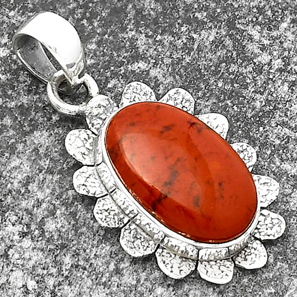 Natural Red Moss Agate Pendant P-1205 SDP109711