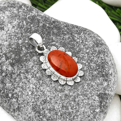 Natural Red Moss Agate Pendant P-1205 SDP109711