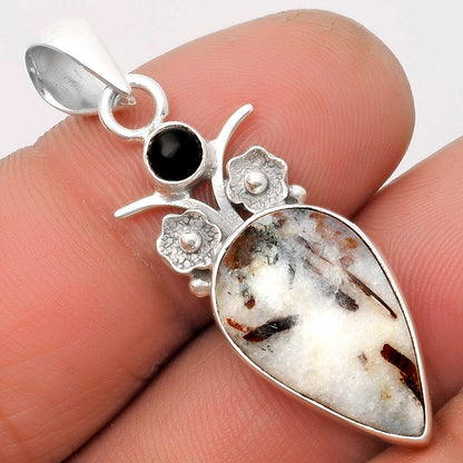 Astrophyllite - Russia & Black Onyx Pendant P-1695 SDP109791