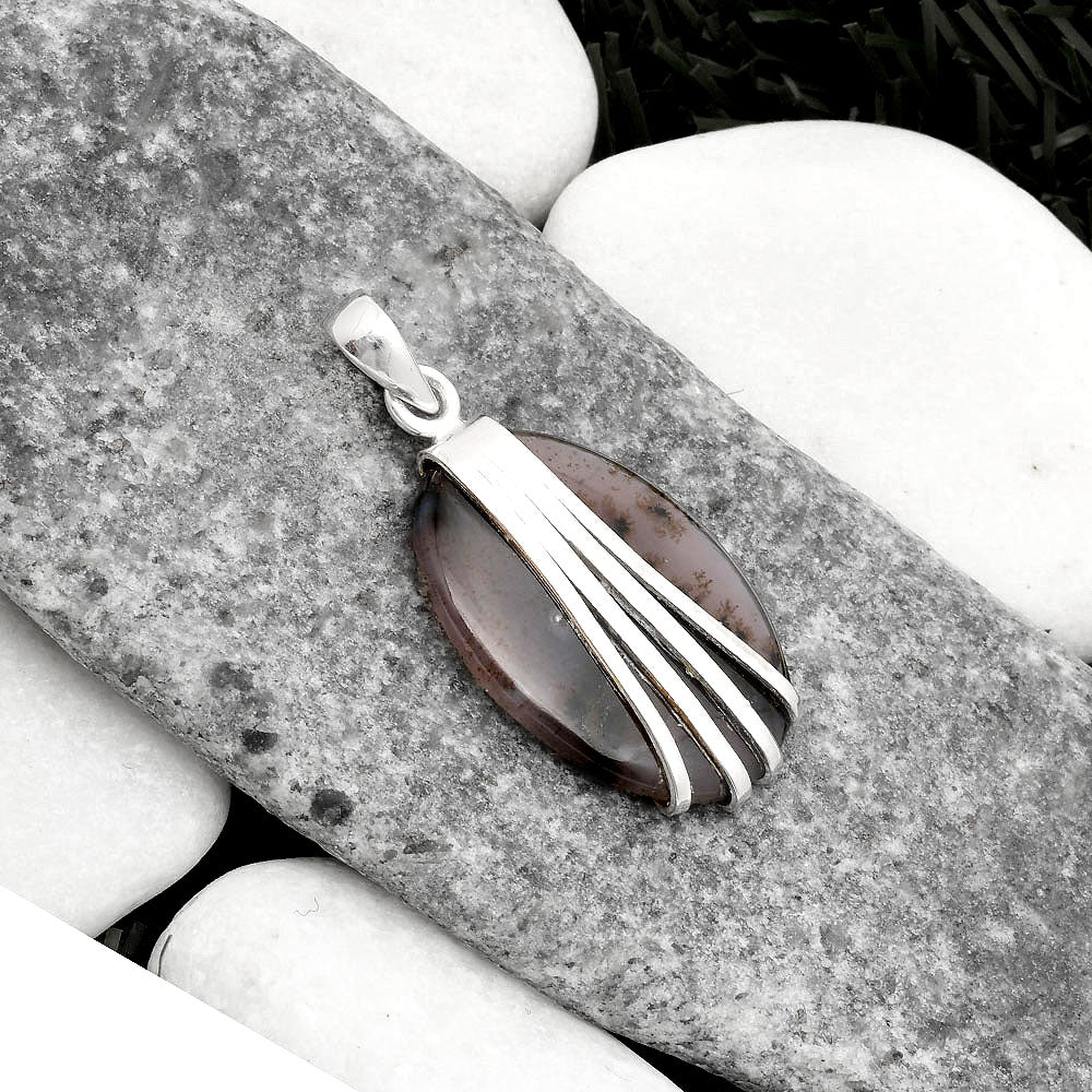 Natural Amethyst Sage Agate - Nevada Pendant P-1302 SDP109874