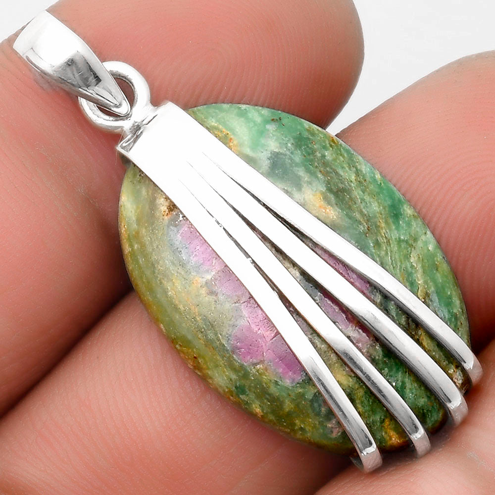 Natural Ruby In Fuchsite Pendant P-1302 SDP109904