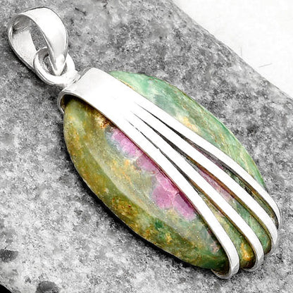 Natural Ruby In Fuchsite Pendant P-1302 SDP109904