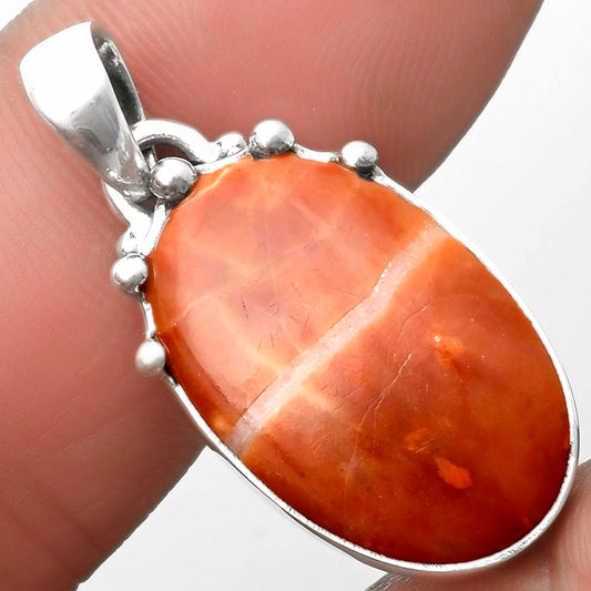 Natural Red Mookaite Pendant P-1349 SDP109916