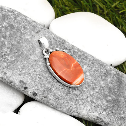 Natural Red Mookaite Pendant P-1349 SDP109954