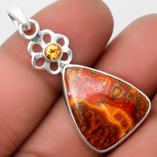 Rare Cady Mountain Agate & Citrine Pendant P-1634 SDP110002