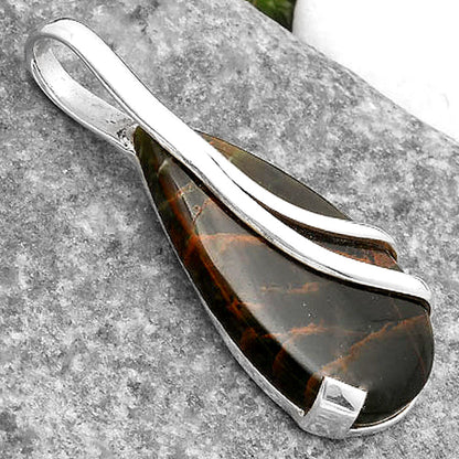 Natural Turkish Rainforest Chrysocolla Pendant P-1165 SDP110070