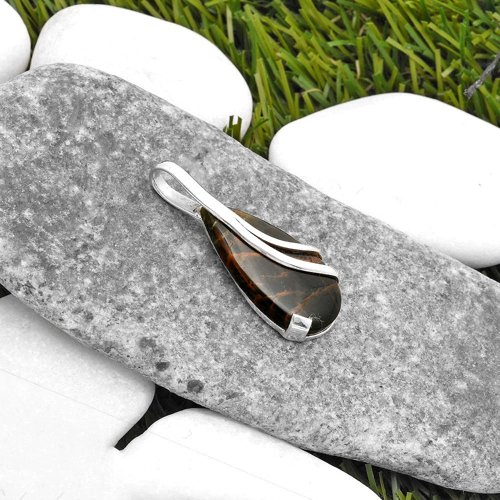 Natural Turkish Rainforest Chrysocolla Pendant P-1165 SDP110070