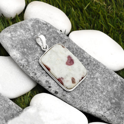 Natural Pink Tourmaline in Quartz Pendant P-1001 SDP110320