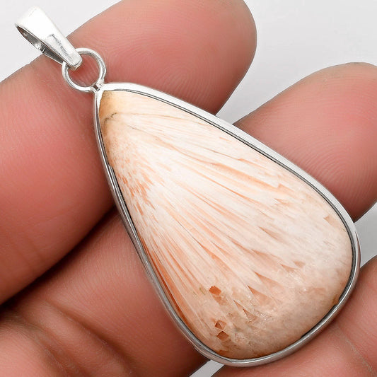 Natural Orange Scolecite - India Pendant P-1001 SDP110381