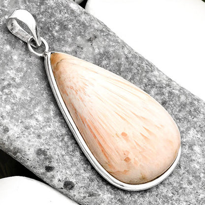 Natural Orange Scolecite - India Pendant P-1001 SDP110381