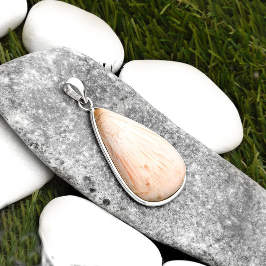 Natural Orange Scolecite - India Pendant P-1001 SDP110381