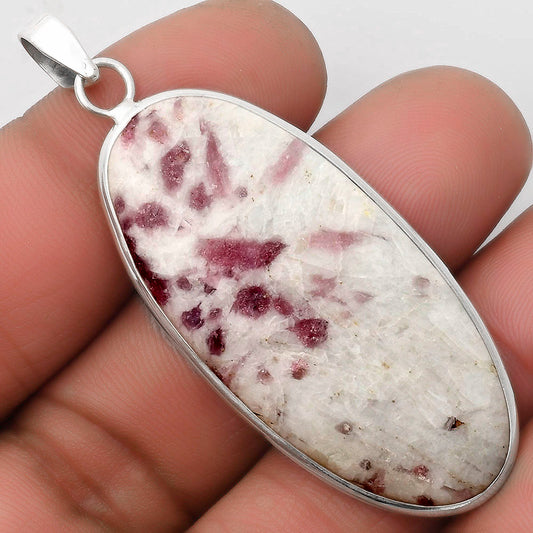 Natural Pink Tourmaline in Quartz Pendant P-1001 SDP110421