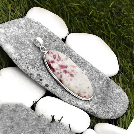 Natural Pink Tourmaline in Quartz Pendant P-1001 SDP110421