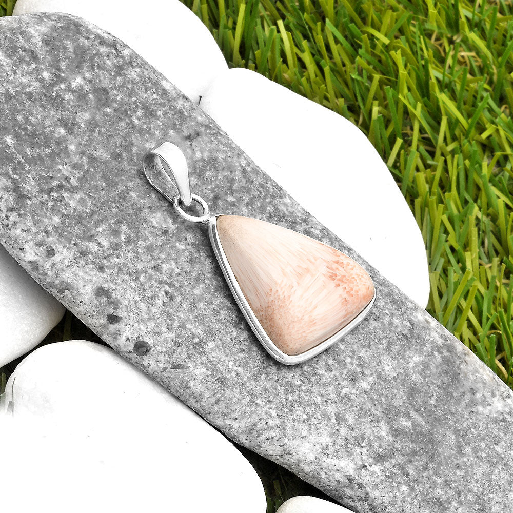 Natural Orange Scolecite - India Pendant P-1001 SDP110568