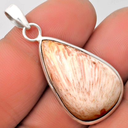 Natural Orange Scolecite - India Pendant P-1001 SDP110569