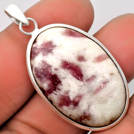 Natural Pink Tourmaline in Quartz Pendant P-1001 SDP110573