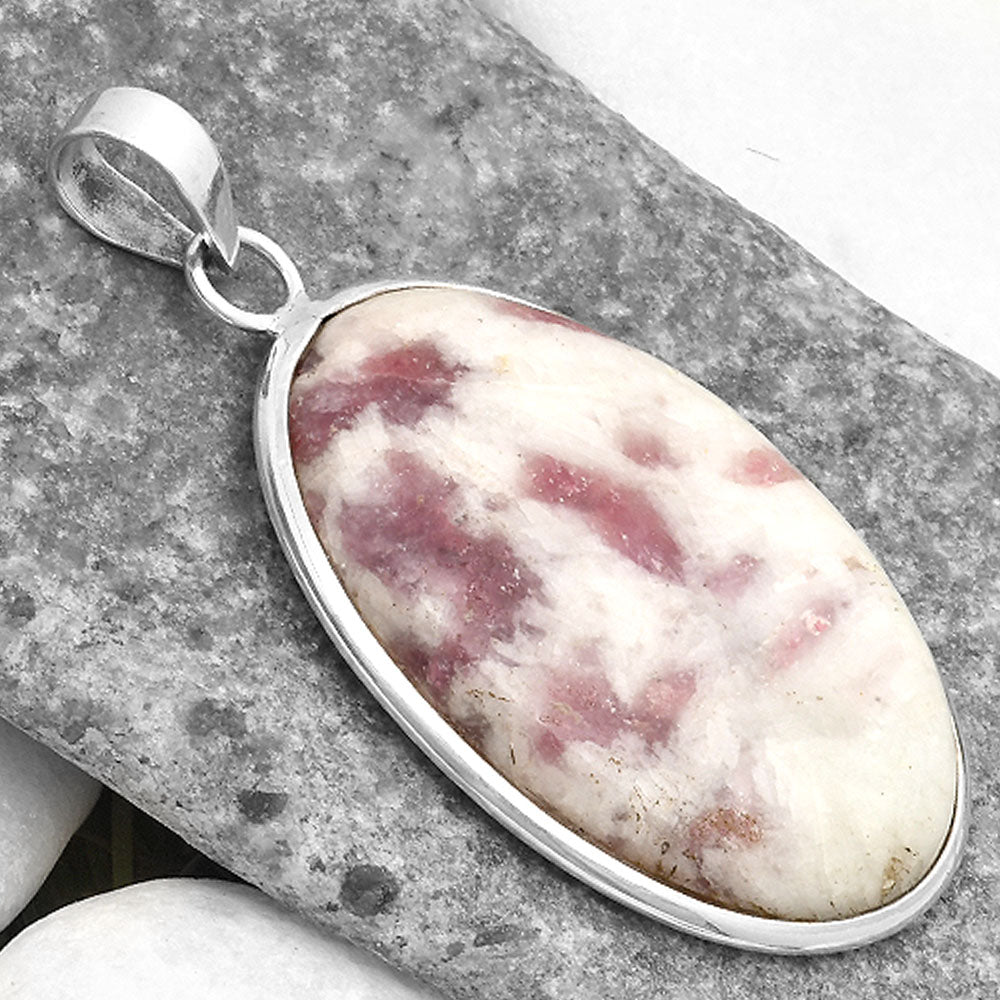 Natural Pink Tourmaline in Quartz Pendant P-1001 SDP110573