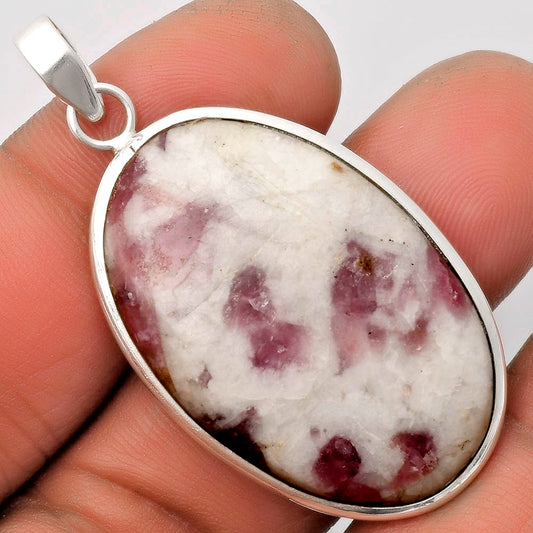 Natural Pink Tourmaline in Quartz Pendant P-1001 SDP110576