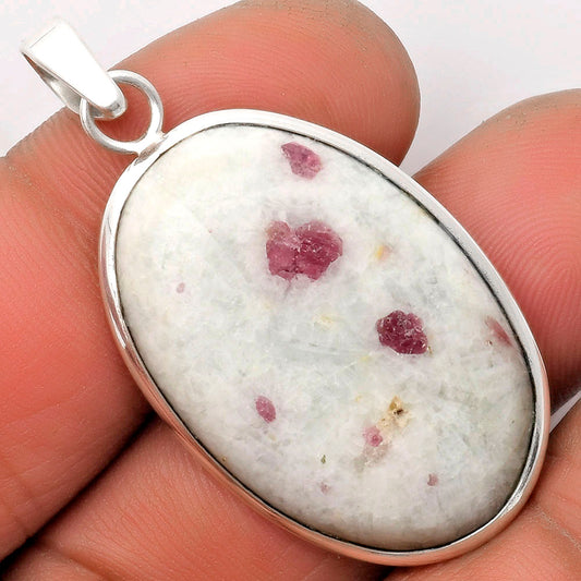 Natural Pink Tourmaline in Quartz Pendant P-1001 SDP110580