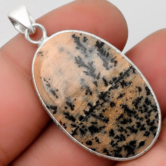 Natural Russian Honey Dendrite Opal Pendant P-1053 SDP110821