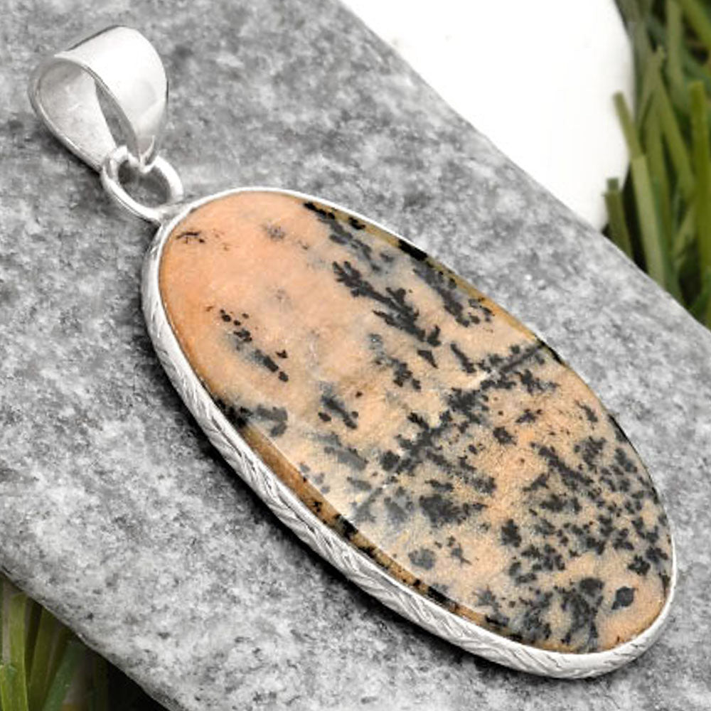 Natural Russian Honey Dendrite Opal Pendant P-1053 SDP110821