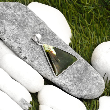 Natural Chrome Chalcedony Pendant P-1053 SDP110918