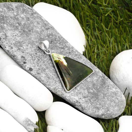 Natural Chrome Chalcedony Pendant P-1053 SDP110918