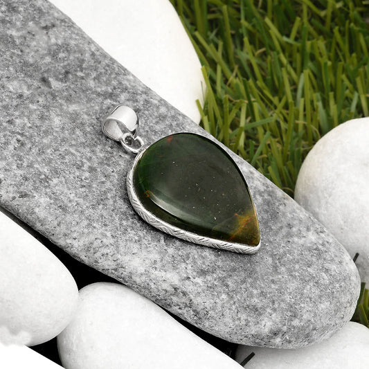 Natural Chrome Chalcedony Pendant P-1053 SDP110934