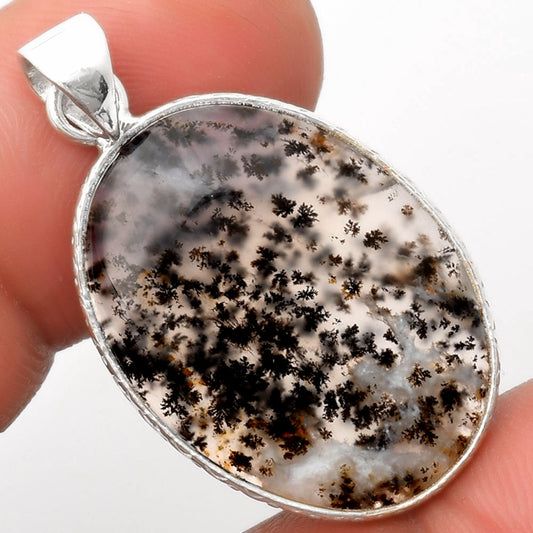 Natural Robinson Ranch Plume Agate Pendant P-1053 SDP110963