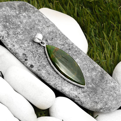 Natural Chrome Chalcedony Pendant P-1053 SDP111049