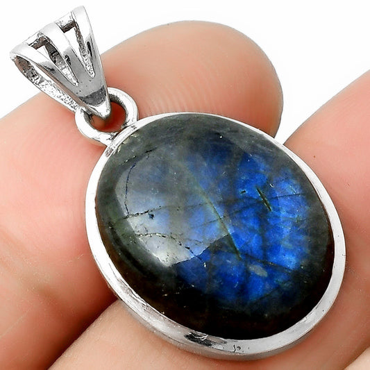 Blue Fire Labradorite - Madagascar Pendant P-1002 SDP111070