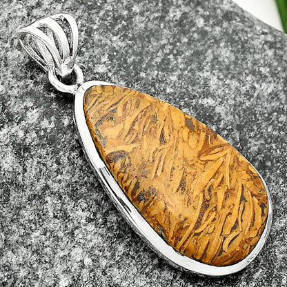 Natural Coquina Fossil Jasper - India Pendant P-1002 SDP111105