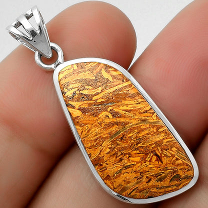 Natural Coquina Fossil Jasper - India Pendant P-1002 SDP111187