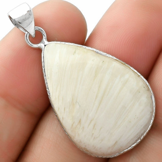 Natural White Scolecite Pendant P-1053 SDP111240