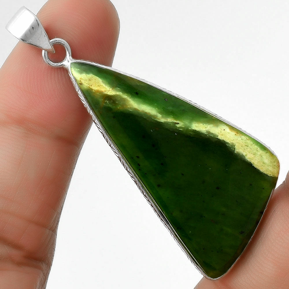 Natural Chrome Chalcedony Pendant P-1053 SDP111302