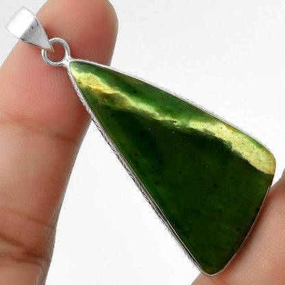 Natural Chrome Chalcedony Pendant P-1053 SDP111302